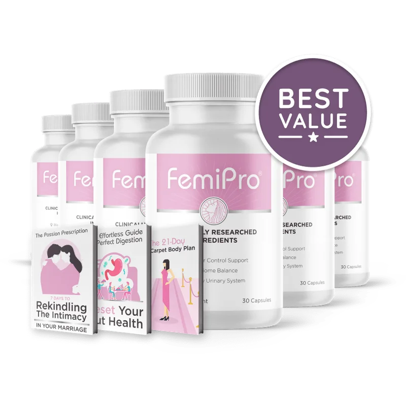 FemiPro Longevity & Vitality Support — 6 Bottle / 180 Day Pack